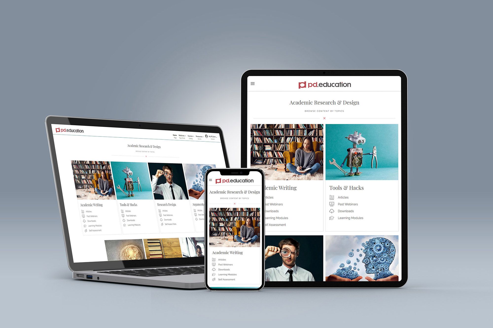 Web design for Doctoralnet