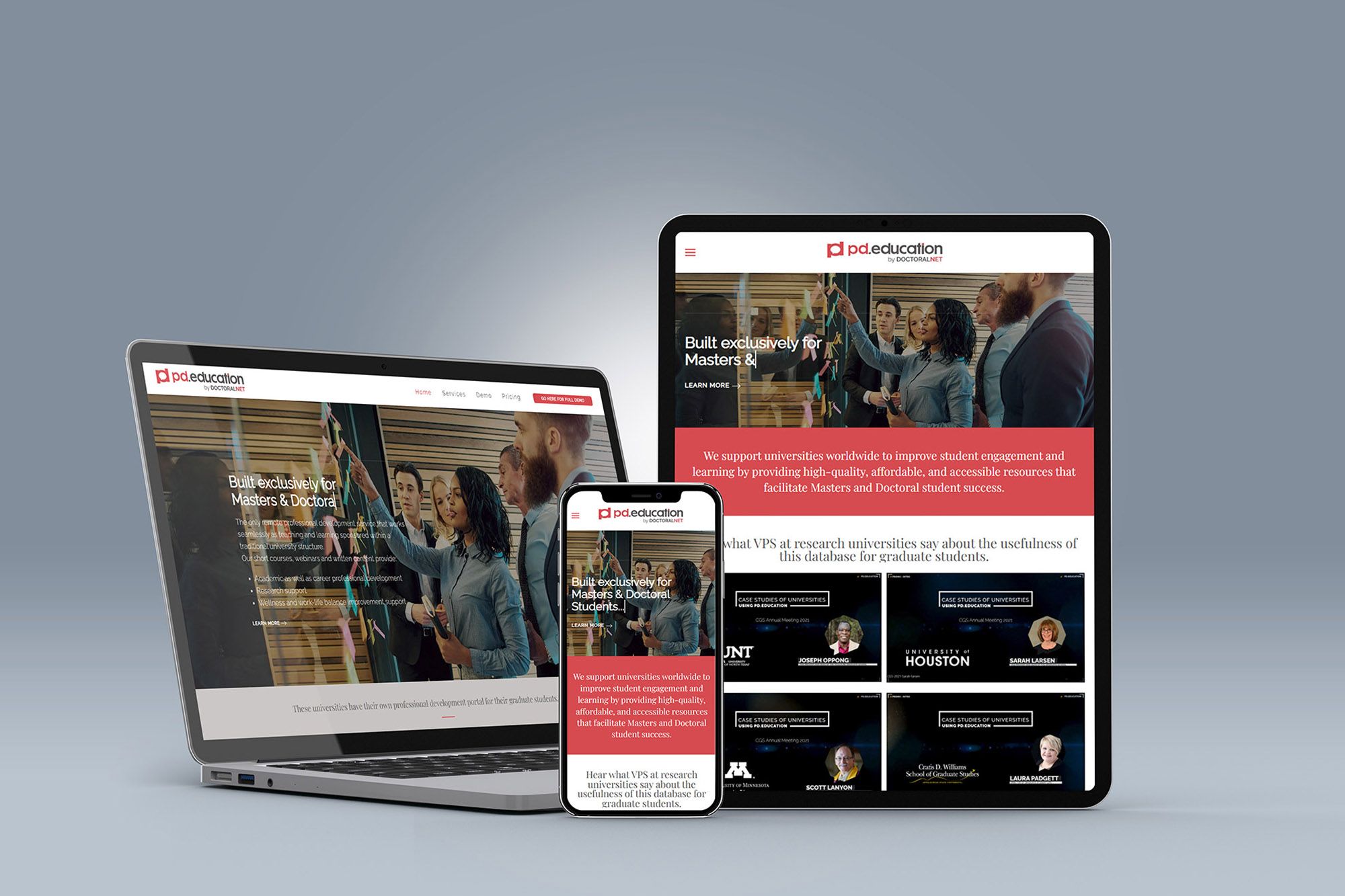 Web design for doctoralnet