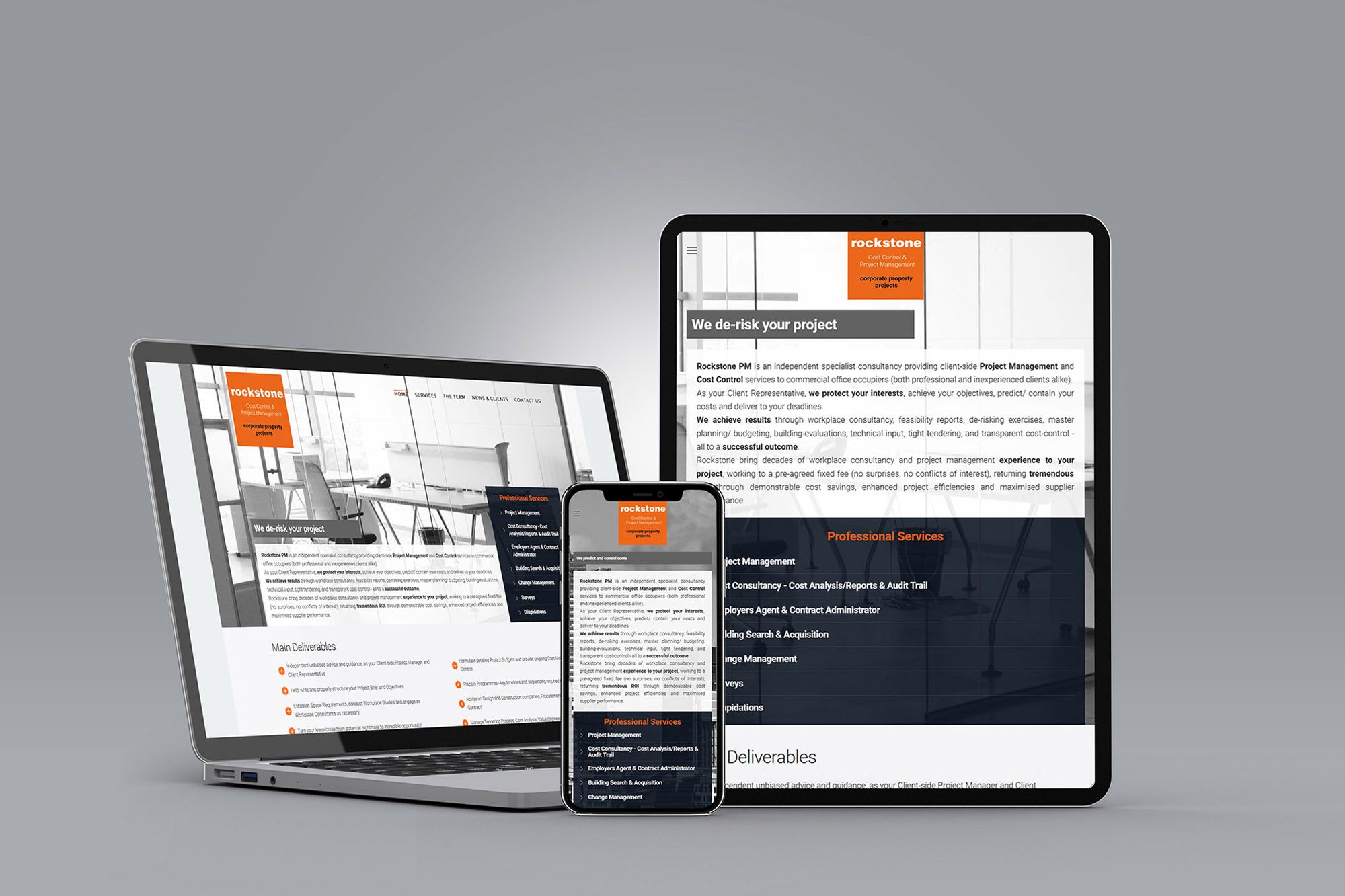 Web design for Rockstone