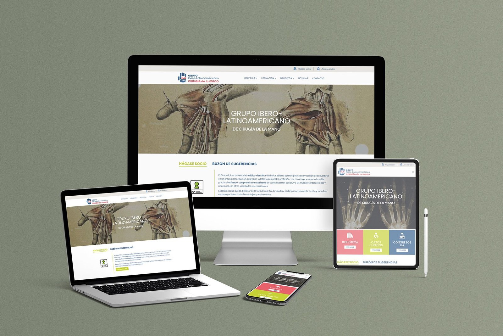 Web design for Grupo ILA