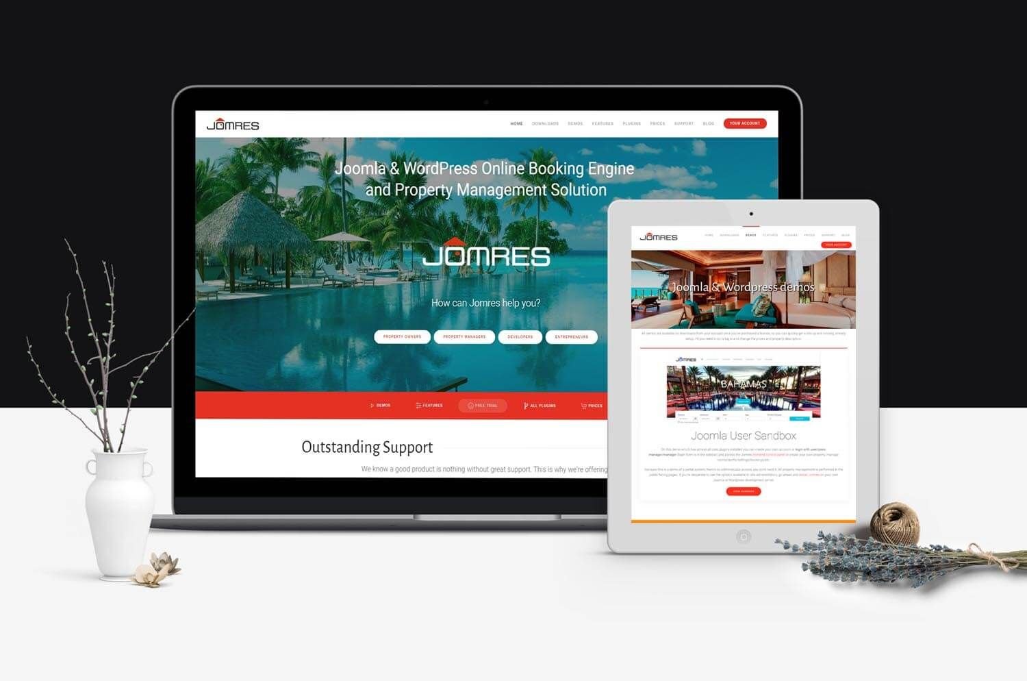 Web design for Jomres