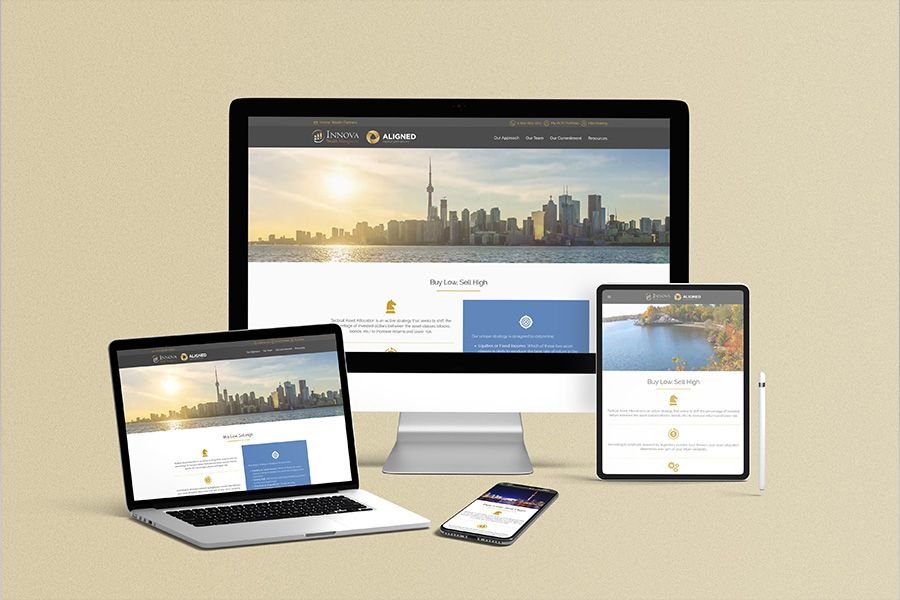 Web design for  Innova Wealth